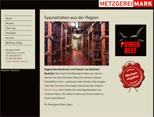 Tablet Screenshot of metzgerei-mark.ch